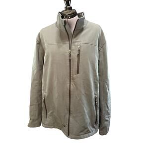 Swiss Tech Jacket Men's Size XL Grey Full Zip with Pockets